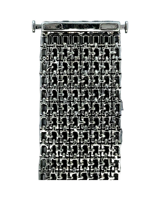 Estate...Unique... Emerald Cut Diamonds 42.50 cttw 18K White Gold Bracelet 15451