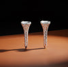 The Champion .58 cttw Diamond White Gold Golf Tee Earrings 15445
