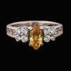 Uni Design Citrine and Diamond Ring 14852