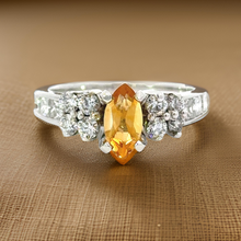  Uni Design Citrine and Diamond Ring 14852