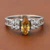 Uni Design Citrine and Diamond Ring 14852
