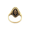 Vintage Onyx & Diamond 18K  Yellow Gold Ring