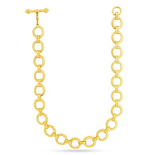  Designer Elizabeth Locke 19K Yellow Gold Link Necklace