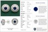 Modern Gem Sapphire and Diamond 18K White Gold Earrings