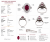 Modern 1960's Ruby and Diamond Platinum Ring