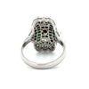 Vintage Emerald & Diamond 18K White & Yellow Gold Ring
