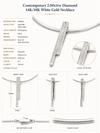 Contemporary 2.00cttw Diamond 14K/18K White Gold Necklace
