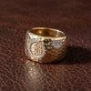 Designer Roberto Coin Diamond and 18KT Yellow Gold Ring