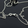 Contemporary Fine 4.04ct Tanzanite and Diamond White Gold Necklace