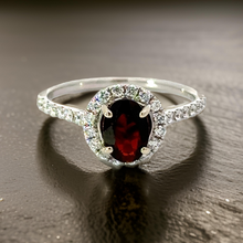  Maya Lianna Garnet and Diamond Ring 14866