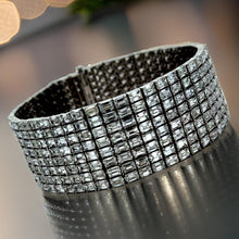  Estate...Unique... Emerald Cut Diamonds 42.50 cttw 18K White Gold Bracelet 15451