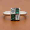 Estate Emerald and Diamond Ring 15273