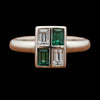 Estate Emerald and Diamond Ring 15273