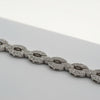 USA Designer ADJ 12.00cttw Diamond 18K White Gold Necklace