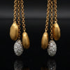 Estate Italian Designer Marco Bicego Diamond & 18K Yellow Gold Dangle Earring (#1021MI)