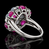 Estate Oscar Heyman Star Ruby & Star Sapphire Diamond Platinum Ring. All Weights Estimated.