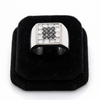 Graff Black and White Diamond Platinum Gents Ring