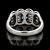 Estate Alexandrite & Diamond Platinum Ring