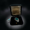 Black Opal and Diamond 18K White Gold Necklace