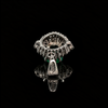 Estate Emerald & Diamond Platinum Pendant