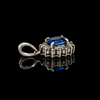 Estate 1.68ct. Fine Sapphire & Diamond Platinum Pendant