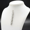 Italian Manufacturer Custom Made 10 Stone .25 cttw Diamond 18kt. White Gold Pendant