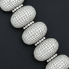 Bold 80cttw Diamond 18Kt White Gold Bracelet