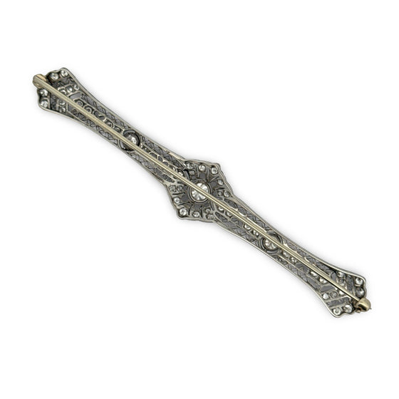 Art Deco 1920's 1.50cttw Diamond Platinum Pendant/Brooch