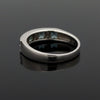Estate Natural Color Change Alexandrite and Diamond Platinum Ring