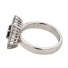 Estate Color Change Alexandrite & Diamond Platinum Ring