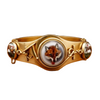Vintage Equestrian/ Fox Hunt Rare 14K Yellow Gold Bangle