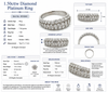 Modern 1.50cttw Diamond Platinum Ring