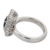 Estate Color Change Alexandrite & Diamond Platinum Ring
