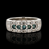 Estate Color Change Alexandrite and Diamond Platinum Ring