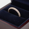 Martin Flyer Diamond and 14K Rose Gold Eternity Band