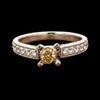 Maya Lianna .28ct Natural Fancy Orange Diamond Ring 14891