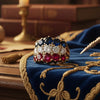 Circa 1890 French Estate No Heat Burma Ruby, No Heat Burma Sapphire and Diamond Ring