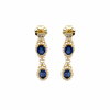 Beverly K Sapphire, Diamond and 14K Yellow Gold Dangle Earrings