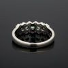Estate Natural Color Change Alexandrite and Diamond Platinum Ring