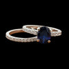 Maya Lianna 1.97 ct Sapphire and Diamond Bridal Set Ring 14862