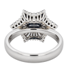 Estate Color Change Alexandrite & Diamond Platinum Ring