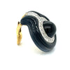 Onyx, Diamond and 18K Yellow Gold Earrings