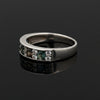 Estate Natural Color Change Alexandrite and Diamond Platinum Ring