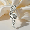 Effy Diamond, Emerald and 14K White Gold Snake Necklace