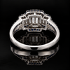 Estate 1.45cttw. Black & White Diamond 18KT White Gold Ring