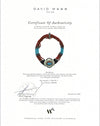 NYC Designer David Webb Diamond, Coral, Onyx, Turquoise, Rock Crystal Platinum, 18K Yellow Gold Necklace
