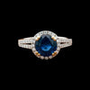 Designer Venetti 1.73 ct Sapphire and Diamond Halo Ring 14766