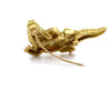 Alligator 18KT Yellow Gold Brooch