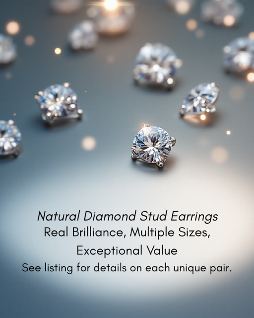 Champagne 1.00 cttw Round Brilliant Cut Diamond Stud Earrings