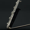 Art Deco Diamond Platinum Bar Brooch